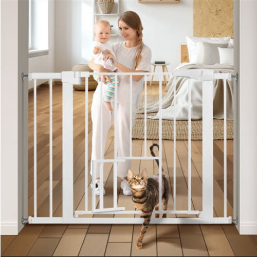 Extra Wide Assembly Gate with Small Pet Door
