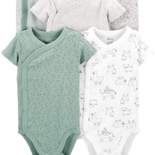 Simple Joys by Carter's unisex-baby 5-pack Side Snap Short-sleeve Bodysuit