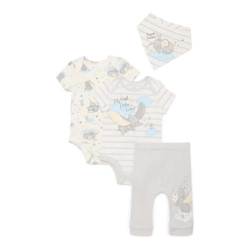 Disney Baby Wishes and Dreams Character Baby Layette Newborn Essentials Gift Set, 4-Piece, Sizes Newborn-12 Months