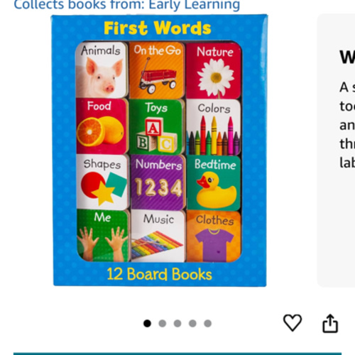 Amazon.com: First Words (12 Board Book Set) (Early Learning): 9781640309487: Little Grasshopper Books: Books