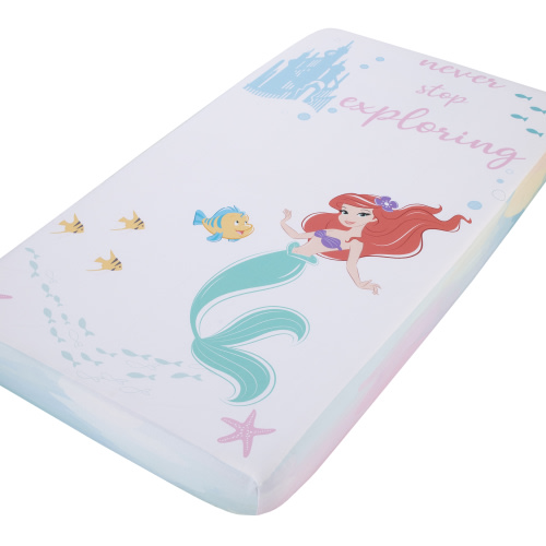 Disney Ariel Watercolor Wishes Photo Op Fitted Crib Sheet