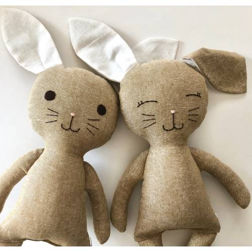Taupe Linen Bunny