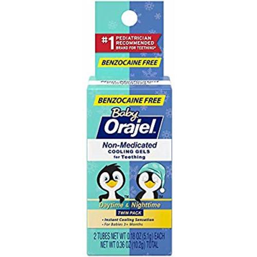 Baby Orajel, Non-medicated Cooling Gels for Teething, 2 Tubes