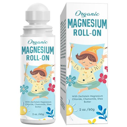 Magnesium Lotion for Kids Sleep & Calm, Magnesium Cream Roll-on Applicator to Help Children Calm & Sleep, Relaxation Formula for Balanced Mood, Bedtime & Sleep for Children-2 oz