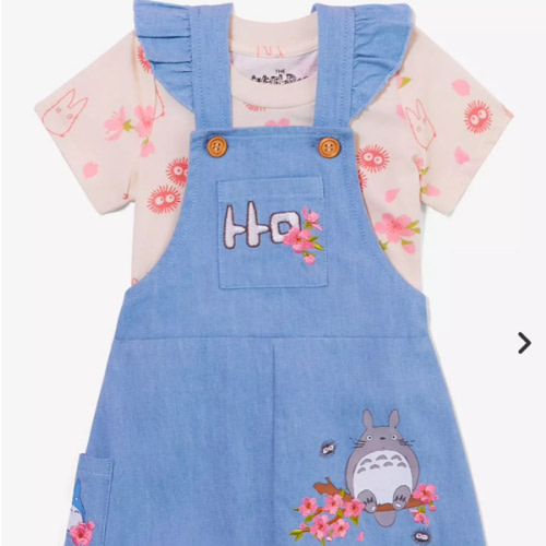 Studio Ghibli® My Neighbor Totoro Cherry Blossom Infant T-Shirt and Overall Set | BoxLunch