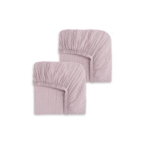 HALO 2pk 100% Organic Muslin Crib Fitted Sheets - Mauve