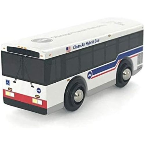 Munipals MP03-2101 CTA New Flyer Hybrid Bus Wooden Train Car