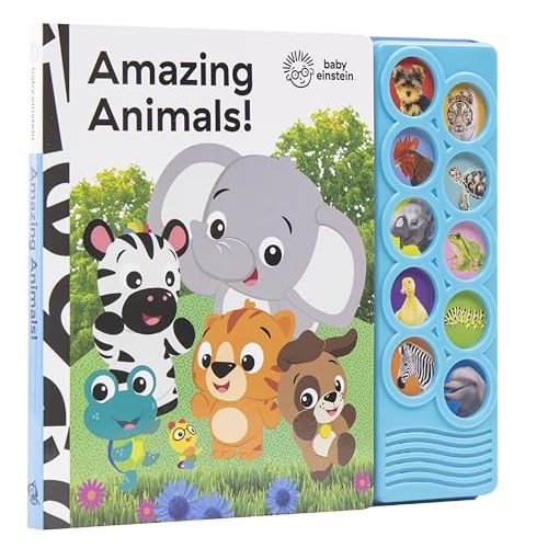 Baby Einstein - Amazing Animals 10-Button Sound Book - PI Kids (Play-A-Sound)