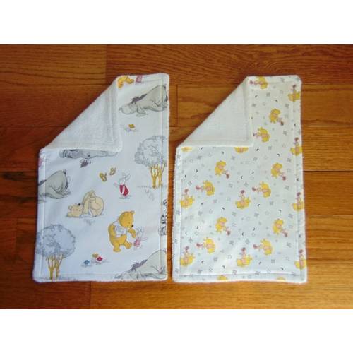 Set of 2 Winnie the Pooh Burp Cloths Baby Shower Gift - Etsy