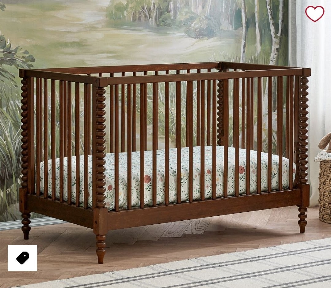 Chris Loves Julia Turned Wood Convertible Crib | Pottery Barn Kids