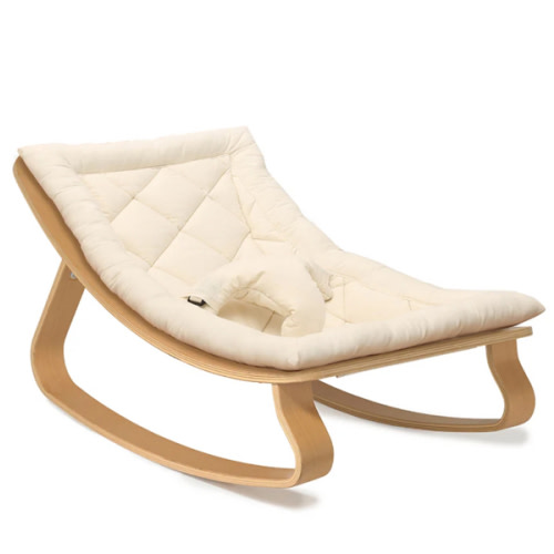 LEVO Baby Rocker - Organic Milk / Beech