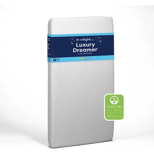 Moonlight Slumber Luxury Dreamer Crib Mattress - Firm, Dual Sided, Standard Size, Waterproof, 5in.