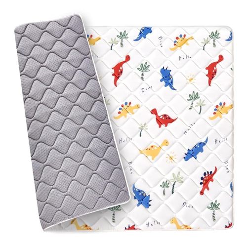 Odorless Premium Foam Baby Play Mat 36" X 36", Thick One-Piece Crawling Mat, Playpen Floor Mat, Non-Slip Cushioned Baby Playmat for Infants,Babies,Toddlers. Machine Washable for Easy Care.