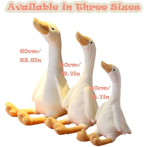 CHELEI2019 23.6" Goose Plush White Swan Stuffed Animal Toy Duck Plush Toy,Gifts for Kids