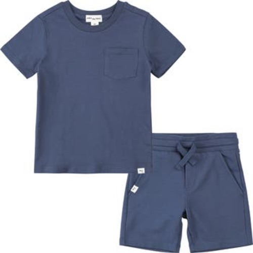 Blue Shirt & Shorts Set, 9M