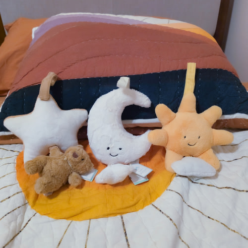 Amuseables Crescent Moon & Star Musical Pull 11-Inch Plushie | Nordstrom