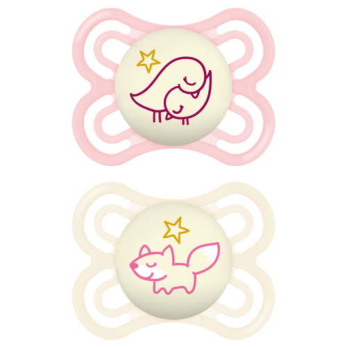 MAM Perfect Night Pacifier, 0-6 Months, 2 Pack