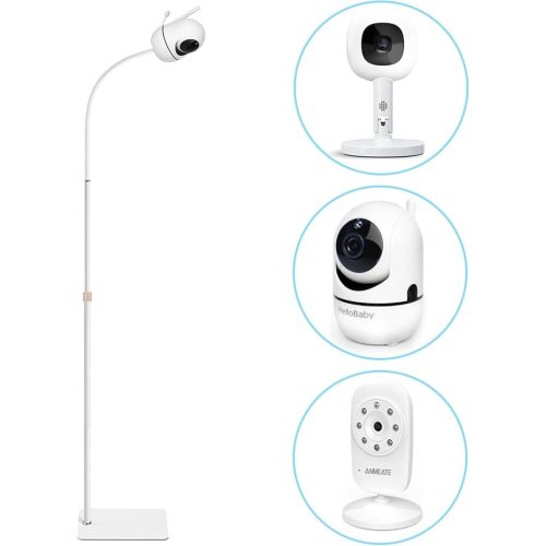 Adjustable Height Baby Monitor Floor Stand Holder for Hellobaby HB6550 HB65/HB66/HB248 Baby Monitor and Also Compatible with The Nanit Pro Smart Baby Monitor & Flex Stand
