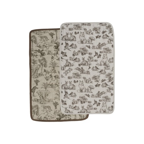 2-Pack Organic Cotton Muslin Burp Cloths