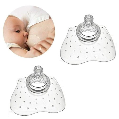 Nipple Shield Premium Contact Nippleshield for Breastfeeding with Latch Difficulties or Flat or Inverted Nipples Non-Toxic - 2 Pack