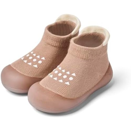 Baby Sock Shoes Baby Walking Shoes Infant Non-Slip Breathable Slippers with Soft Rubber Sole Baby Boys Girls Sneakers