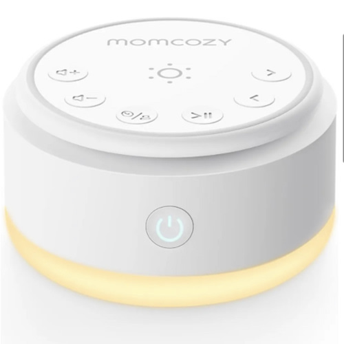Momcozy Sound Machine for Baby-20 Soothing Sounds & Touch Warm Light Portable White Noise for Kids & Adults for Sleeping Timer and Memory | Ideal Travel Companion & Nursery Must-Have