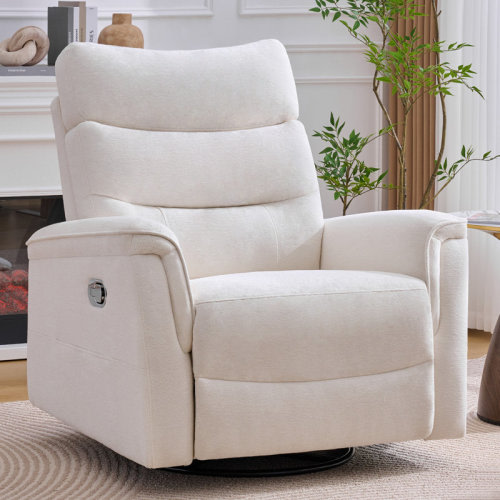 Latitude Run® Modern Swivel Glider With Tufted Back,Armchair | Wayfair
