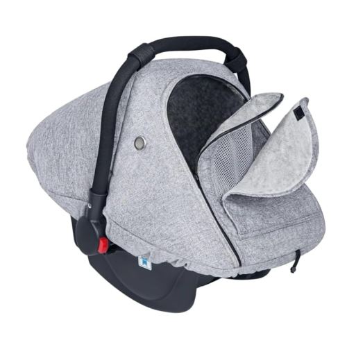 Fairy Baby Winter Car Seat Cover for Baby Carseat with Mesh Window(Grey),Infant Warm&Cozy Car seat Covers Baby for Travel, Waterproof CarSeat Cover for Babies.