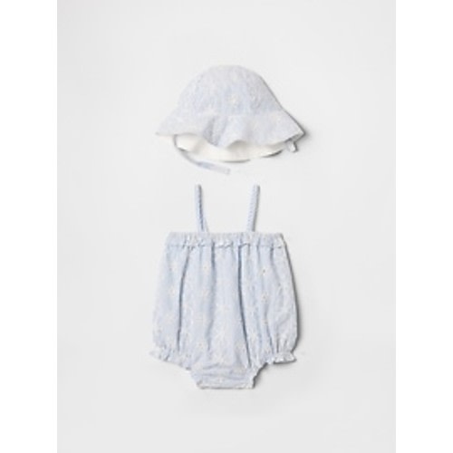 Baby Eyelet Bubble Outfit Set | Gap