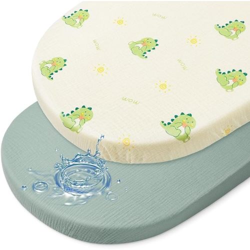 Baby Bassinet Sheets TPU Waterproof 2 Pack