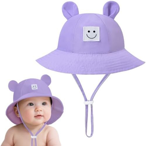 Baby Toddler Bucket Hats Infants Sun Protection Hats for Kids Girls Summer Cap Wide Brim Beach Hats