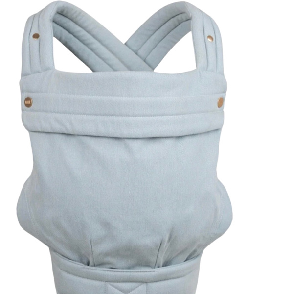 MABĒ The Monarch Baby Buckle Carrier - Dream Wash Denim