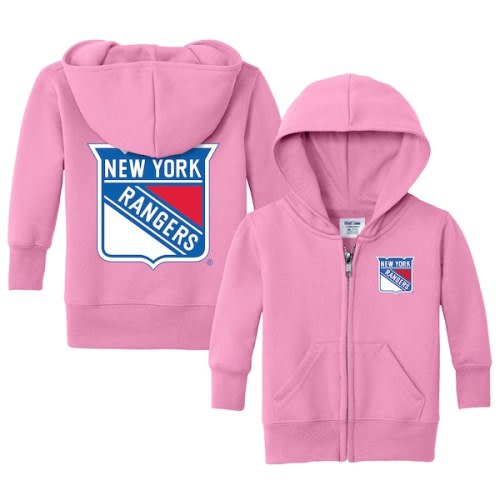 Infant New York Rangers Chad & Jake Pink Logo Full-Zip Hoodie