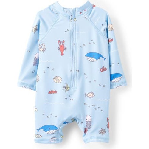 Cameron Long Sleeve Swimsuit, 6-12M
