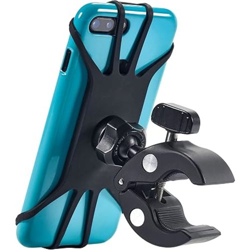 Upgraded 2026 Bicycle & Motorcycle Phone Mount - The Most Secure & Reliable Bike Phone Holder for iPhone, Samsung or Any Smartphone. Stress-Resistant & Highly Adjustable. x10 to Safeness & Comfort