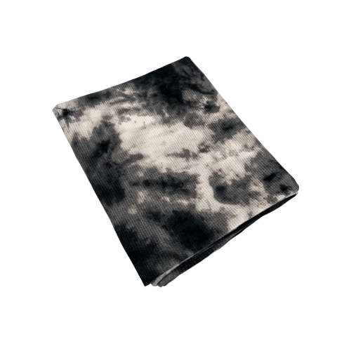 Organic Cotton Waffle Swaddle Blanket, Black Tie Dye