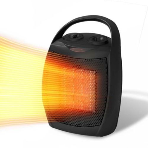 R.W.FLAME Portable Electric Space Heater, Small Ceramic Heater Fan with Thermostat, Overheat Protection,Fast Heating for Home/Office
