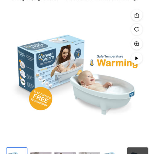 Baby Patent Forever Warm Baño Calentador para Bebé