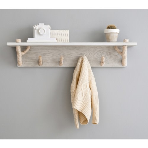 Birch Shelf with Pegs (36")