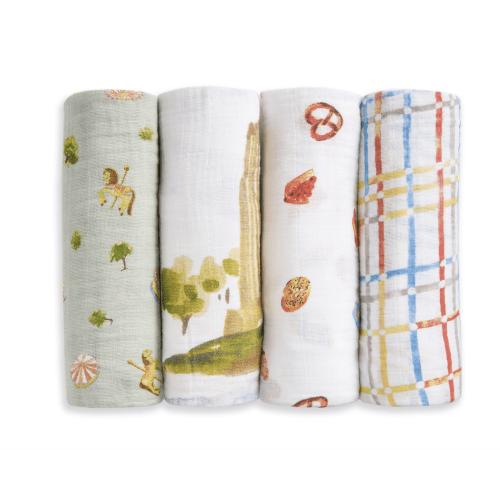 Aden + Anais NYC Cotton Muslins 4-pack
