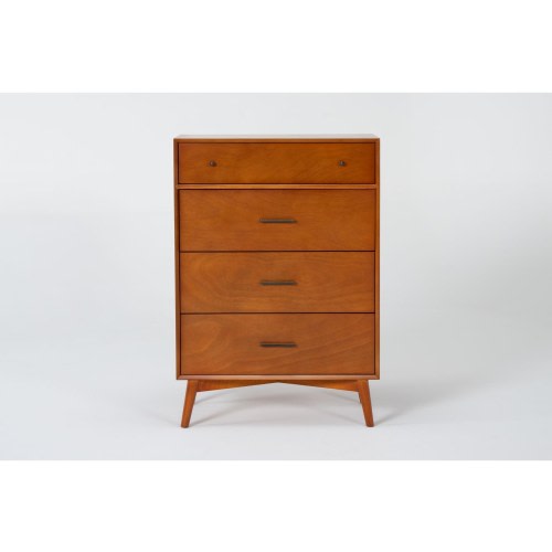Alton Cherry Ii Wood 48" 4 Drawer Chest | Living Spaces