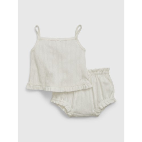 Baby Pointelle Outfit Set in new off white, size: 0-3 M