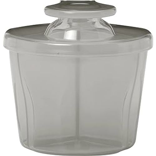 Dr. Brown's Baby Formula Dispenser with Snap-On Lid for On-the-Go Feedings,Milk Powder Dispenser for Traveling with Infant,Gray