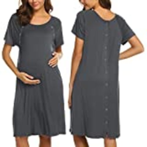 Amazon.com: Frida Mom Delivery and Nursing Gown | Easy-Snap, Tagless, Skin-to-Skin Access and Full Coverage in The Back : Clothing, Shoes & Jewelry