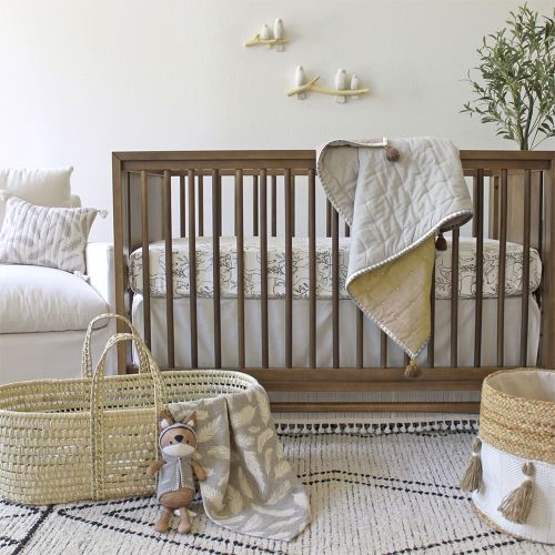 Ezra Woodland Crib Sheets | Crane Baby