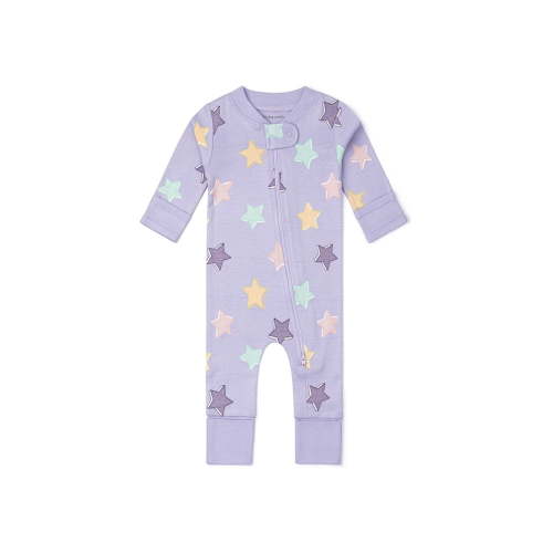 M+A by Monica + Andy Organic Cotton Long Sleeve One-Piece Coverall for Babies, Sizes Newborn to 18-24 Months