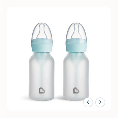 Bond® Silicone Glass Bottle 4oz or 8oz, 2pk | Munchkin