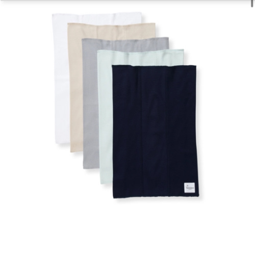 Solid Organic Cotton Burp Cloths 5 Pack Midnight