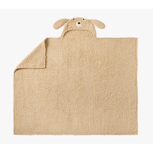 Labradoodle Hooded Sherpa Critter Blanket | Pottery Barn Kids