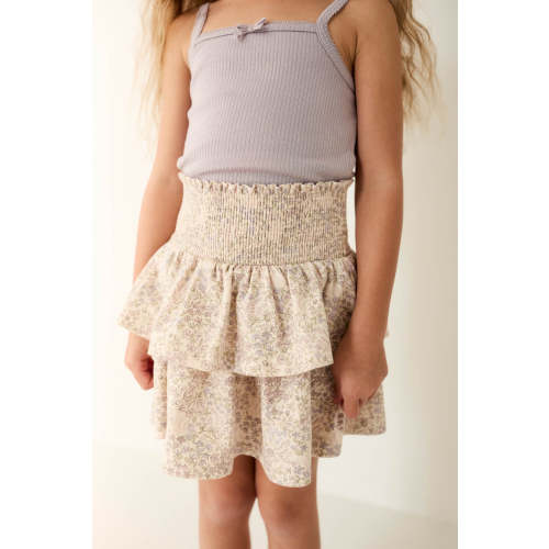 Organic Cotton Ruby Skirt - April Floral Mauve – Jamie Kay USA